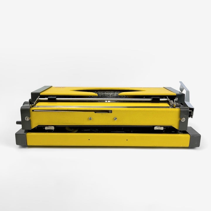 Machine à écrire Dactymétal de Luxe AEG Olympia jaune