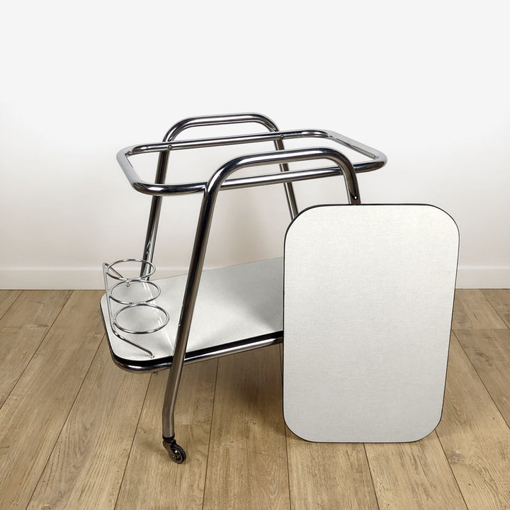 Desserte vintage chrome et Formica années 60