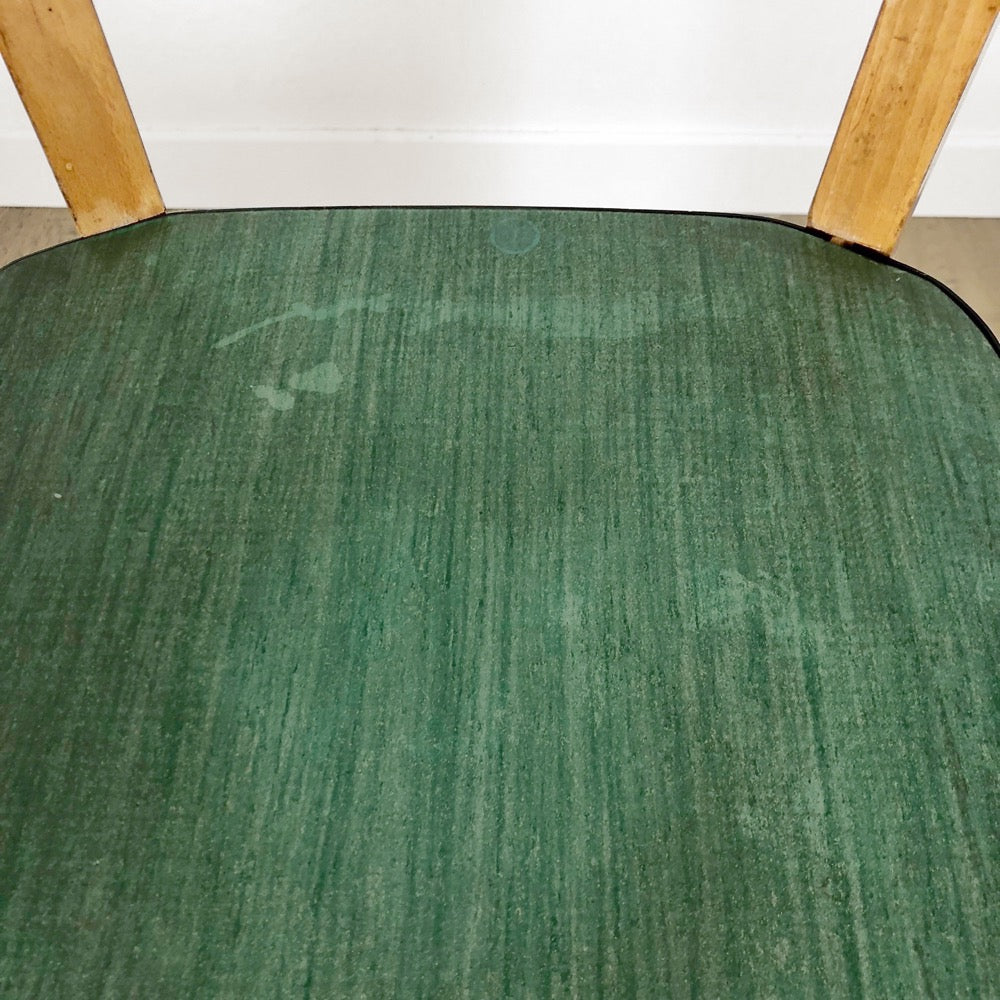 Lot de 6 chaises bistrot bois vert