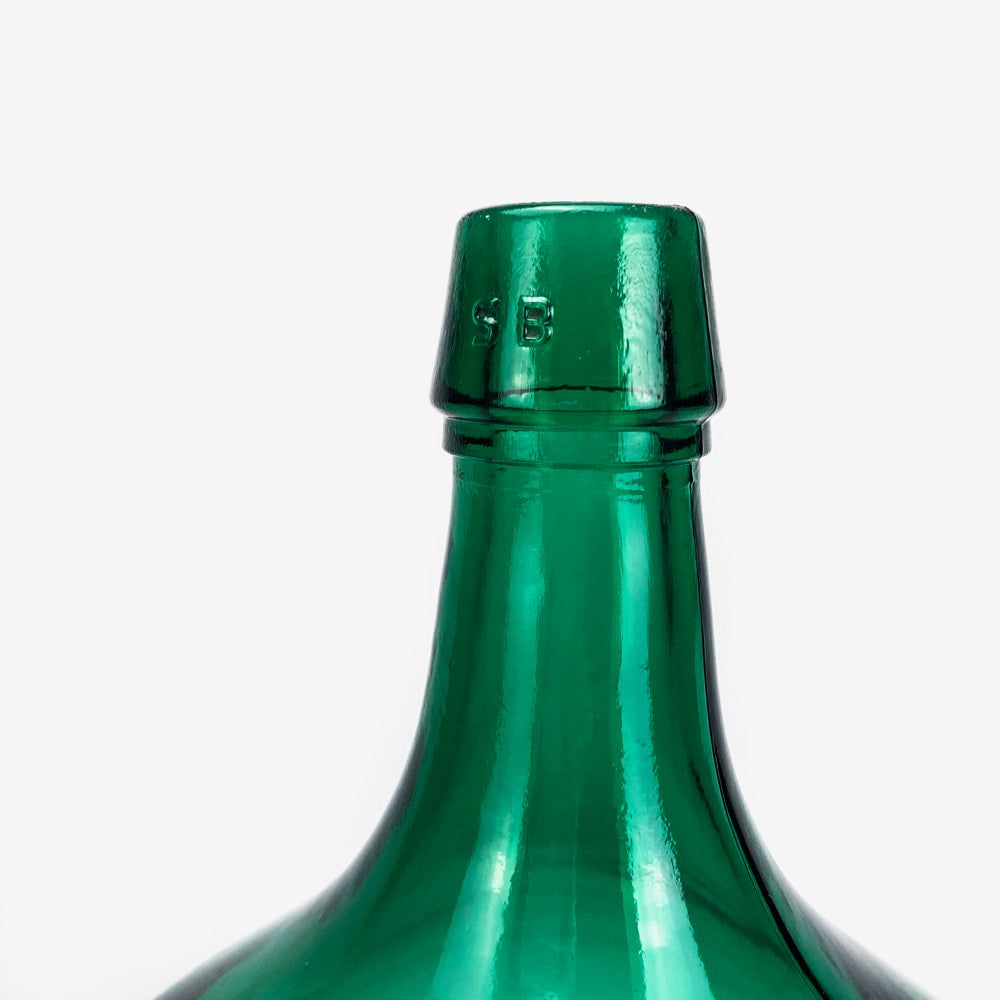 Dame-Jeanne teinte vert bouteille 5 litres