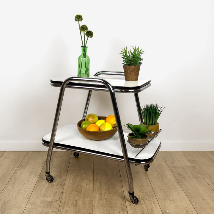 Desserte vintage chrome et Formica années 60
