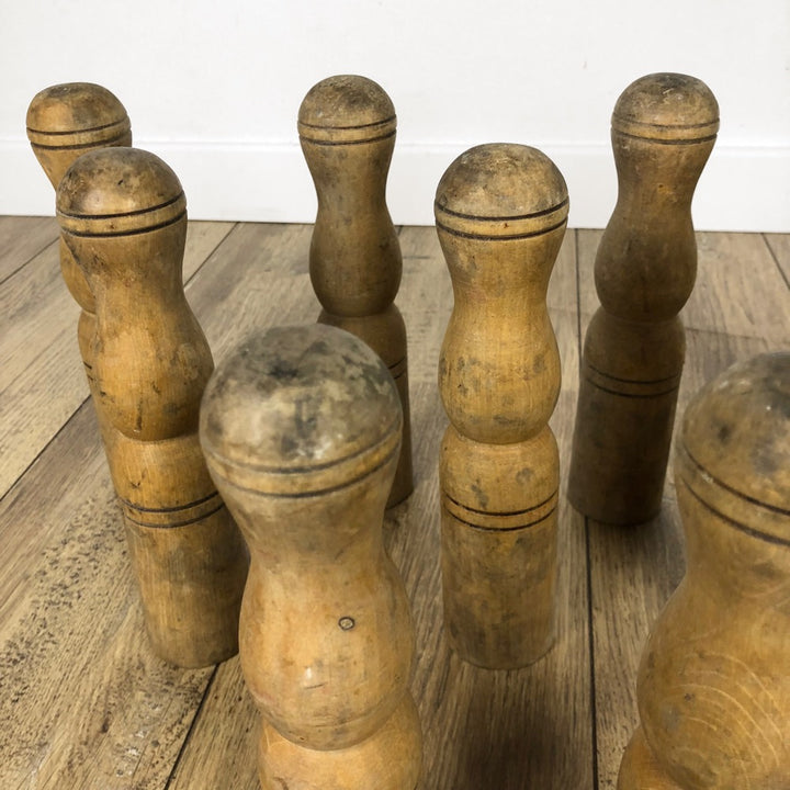 Jeu de quilles en bois des années 50