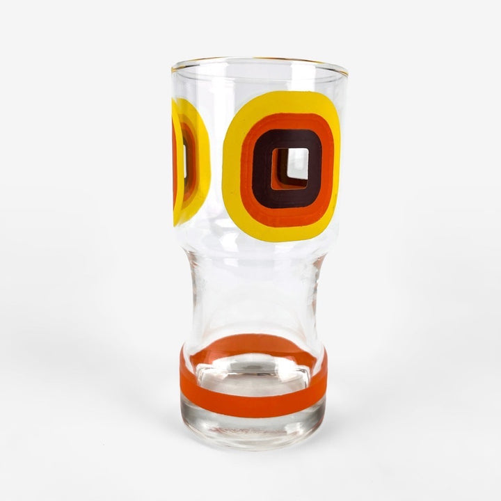 Duo de verre sérigraphies 70's