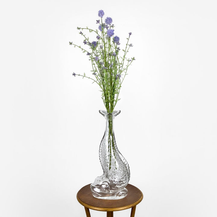 Carafe zoomorphe poisson en verre pressé moulé