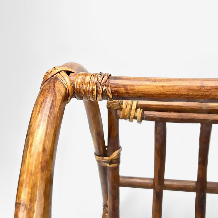 Porte-revues en bambou foncé