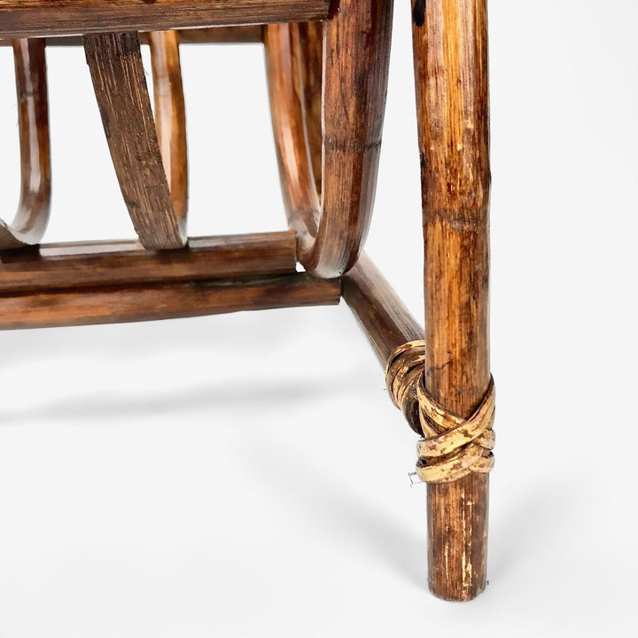 Porte-revues en bambou foncé