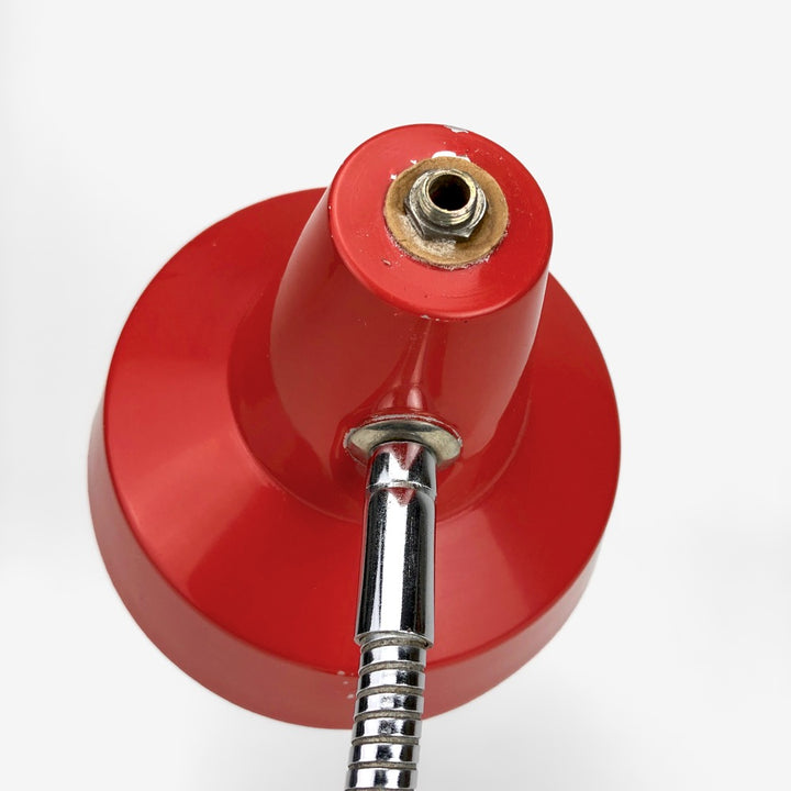 Lampe cocotte rouge 70's