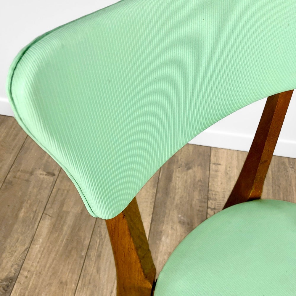 Duo de chaises hêtre et vinyle