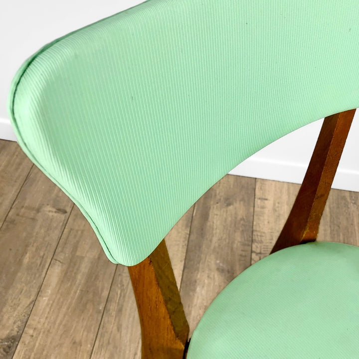 Duo de chaises hêtre et vinyle