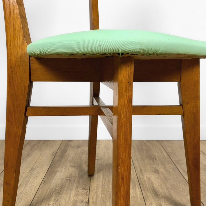 Duo de chaises hêtre et vinyle