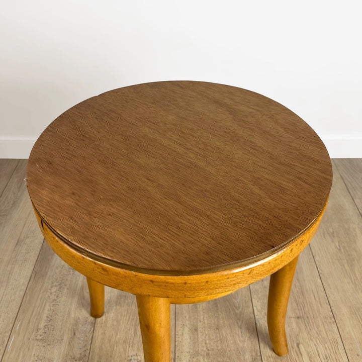 Tabouret de piano bois courbé 1930