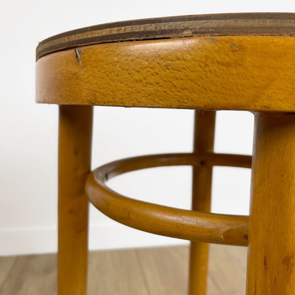 Tabouret de piano bois courbé 1930