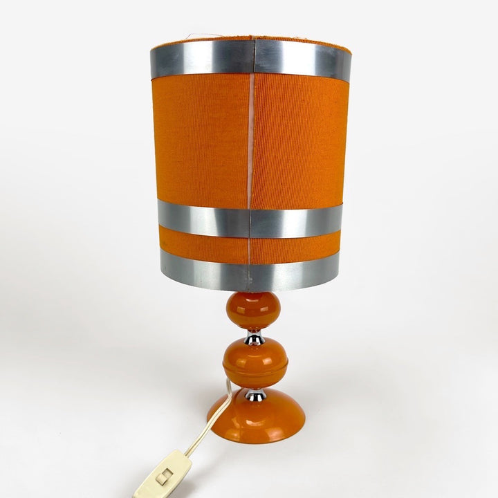 Lampe à poser orange 70's