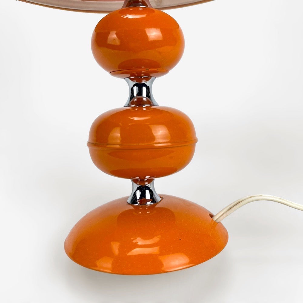 Lampe à poser orange 70's