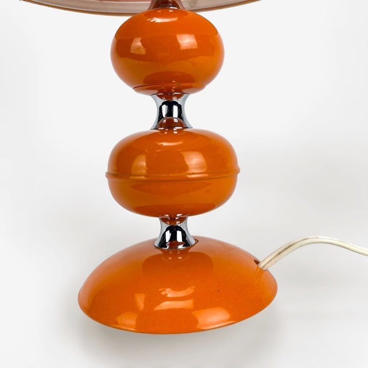 Lampe à poser orange 70's