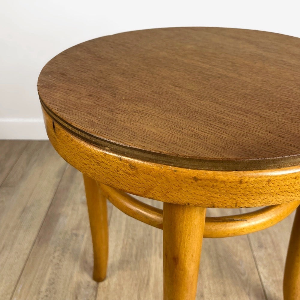 Tabouret de piano bois courbé 1930