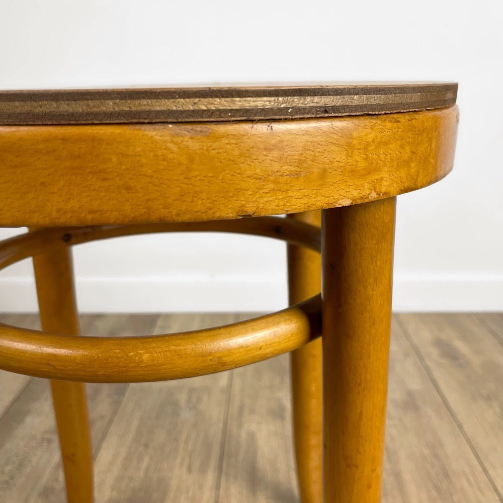 Tabouret de piano bois courbé 1930