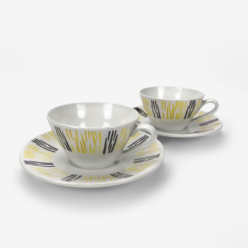 Paire de tasses à café années 50