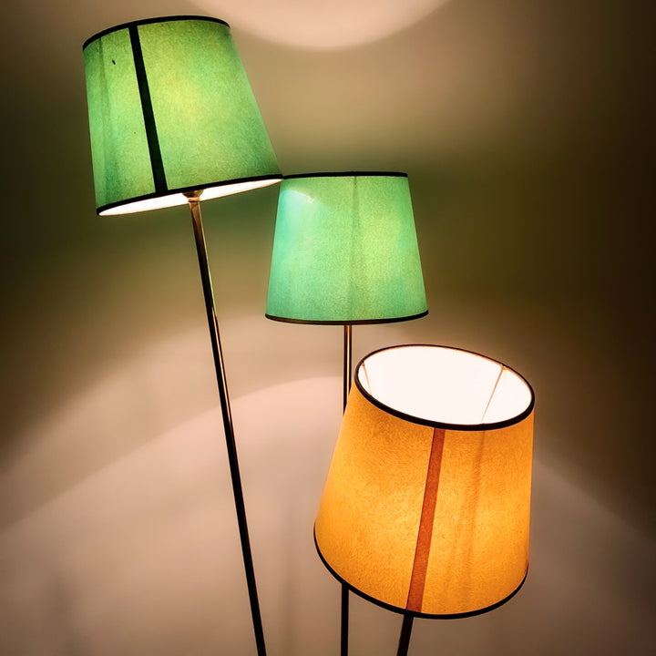 Guéridon lampadaire à trois feux années 50