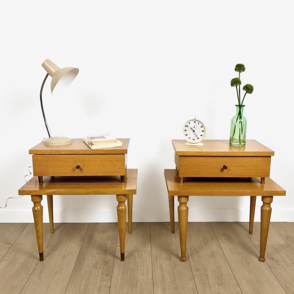 Paire de chevets vintage