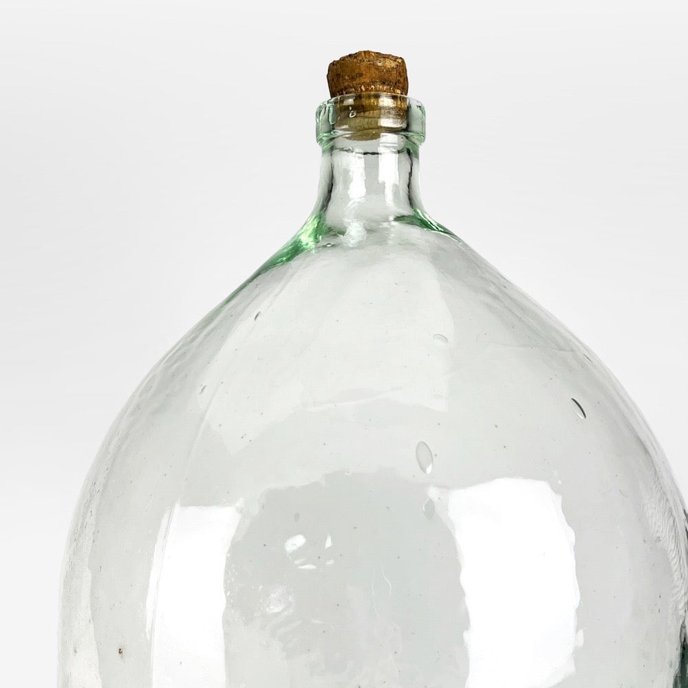 Dame-Jeanne transparente cylindrique verre moulé 30 l