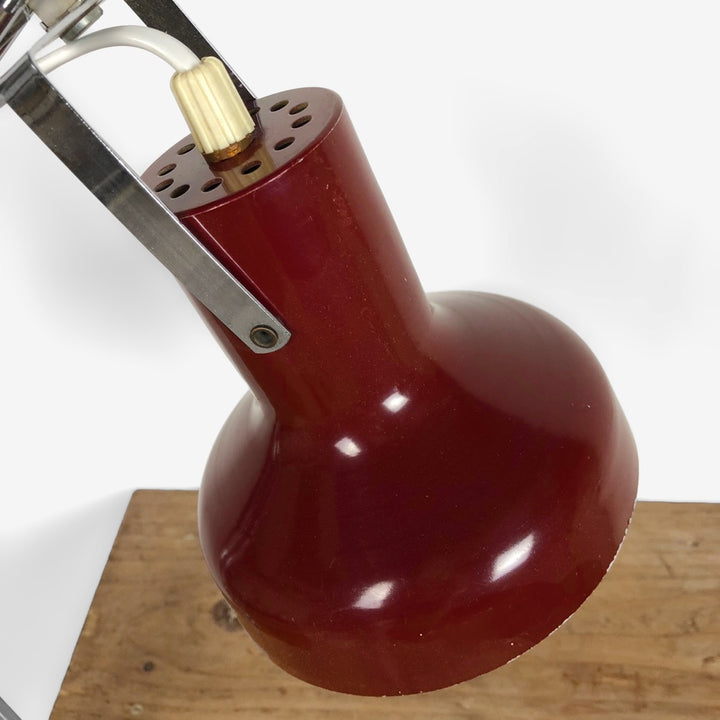 Lampe d'architecte vintage en métal chromé