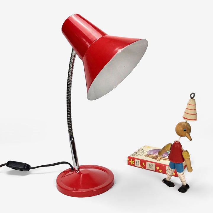 Lampe à poser cocotte rouge