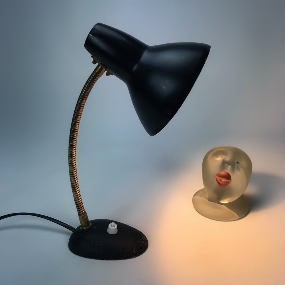 Lampe à poser cocotte noire