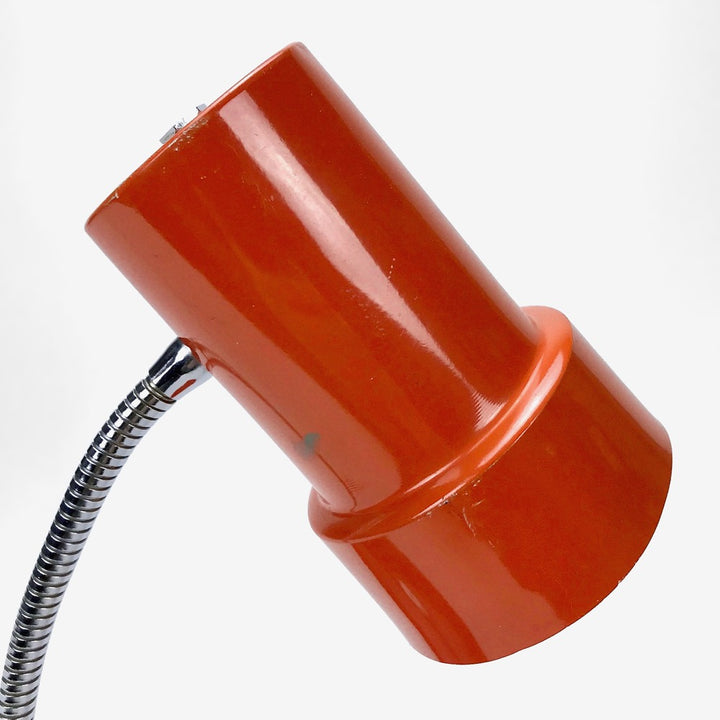 Lampe à poser orange tubulaire