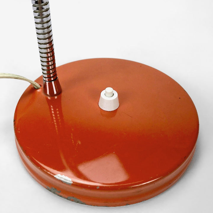 Lampe à poser orange tubulaire