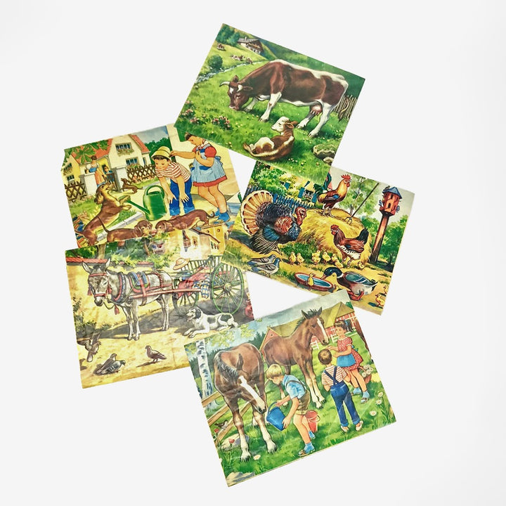 Jeu de puzzles 20 cubes fifties West-Germany