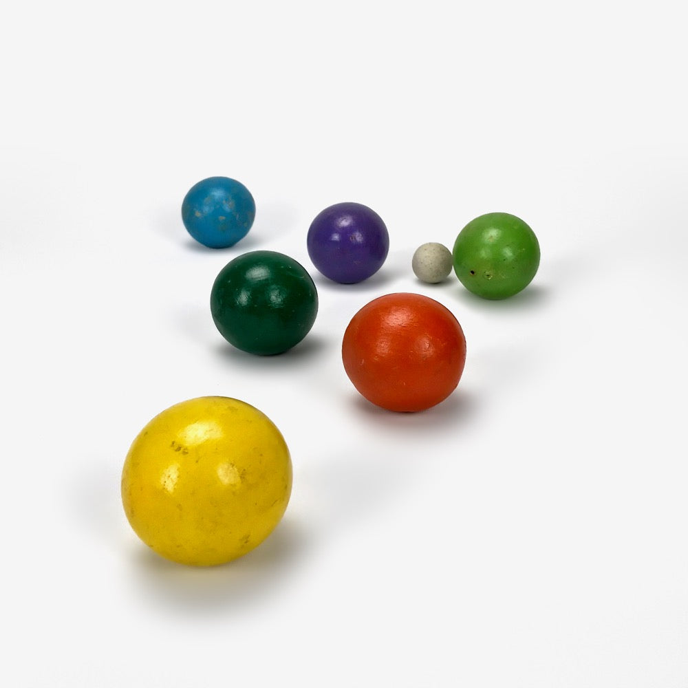 Boules de pétanque en bois