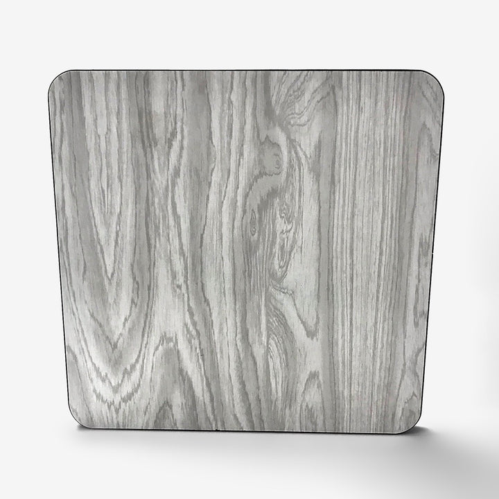 Paire de tabourets en Formica blanc