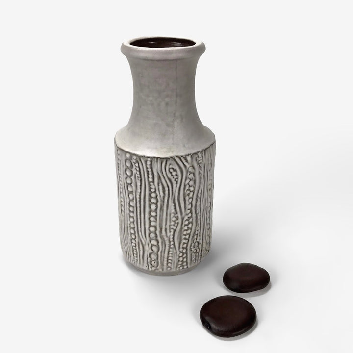 Vase Reptile blanc de Dieter Peter