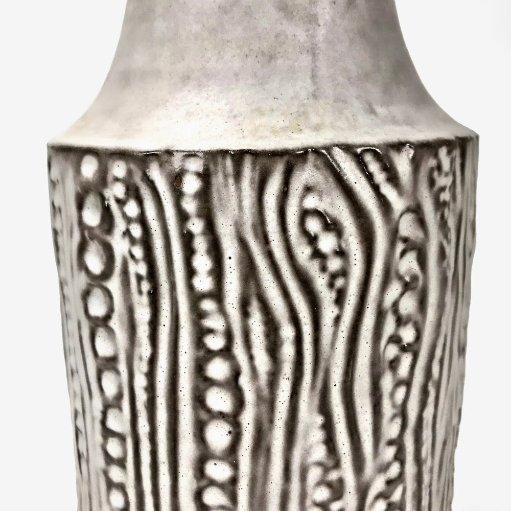 Vase Reptile blanc de Dieter Peter