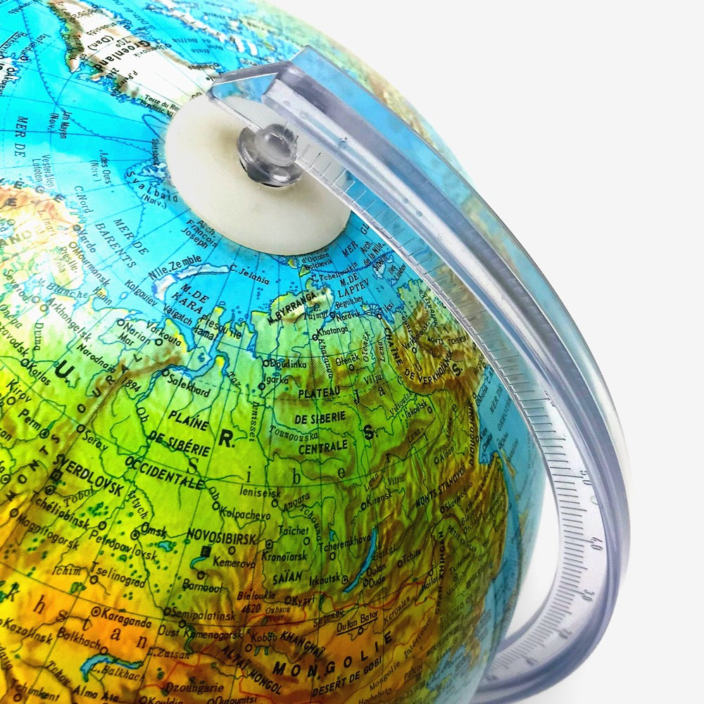 Globe terrestre lumineux des années 70
