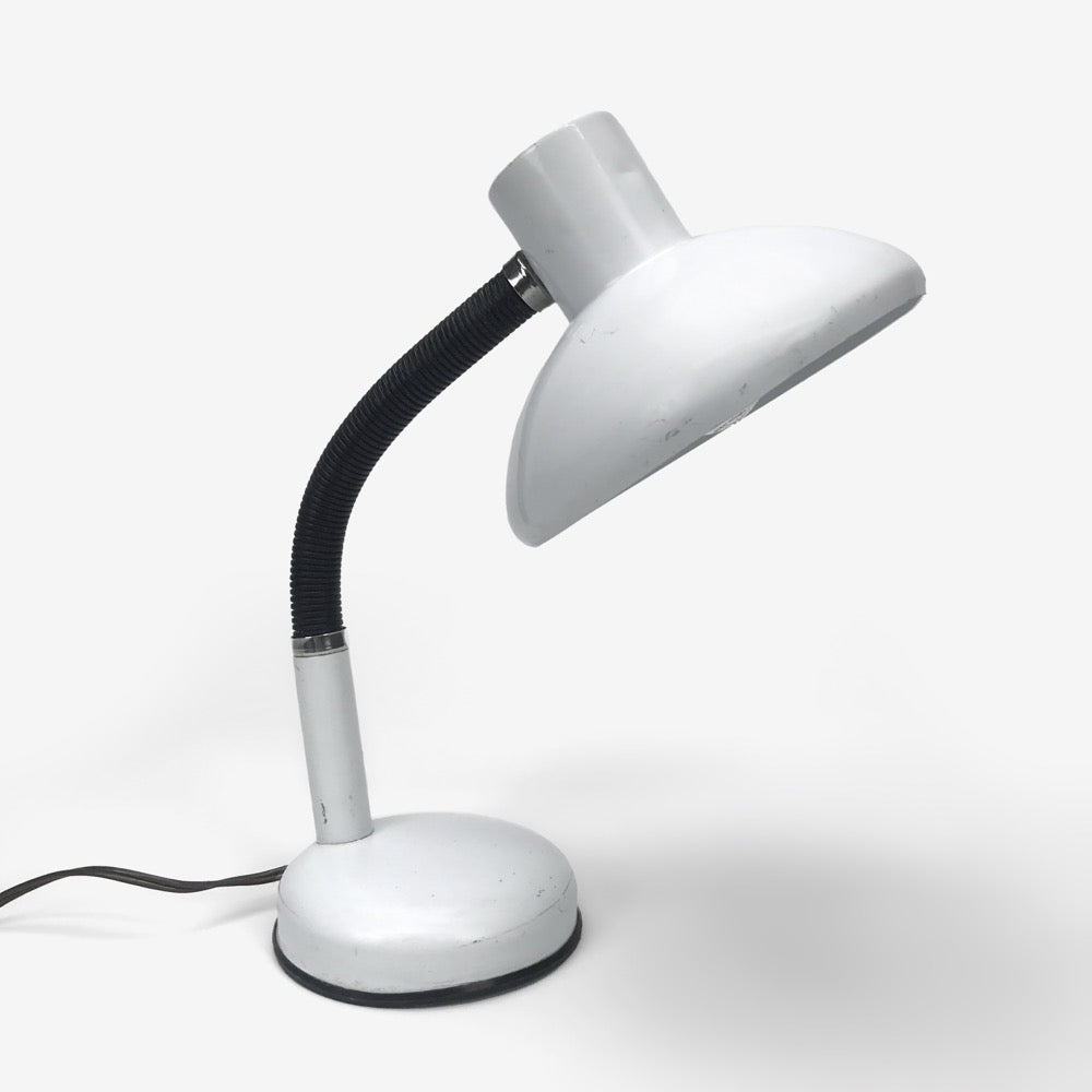 Lampe de bureau blanche italienne des années 70/80