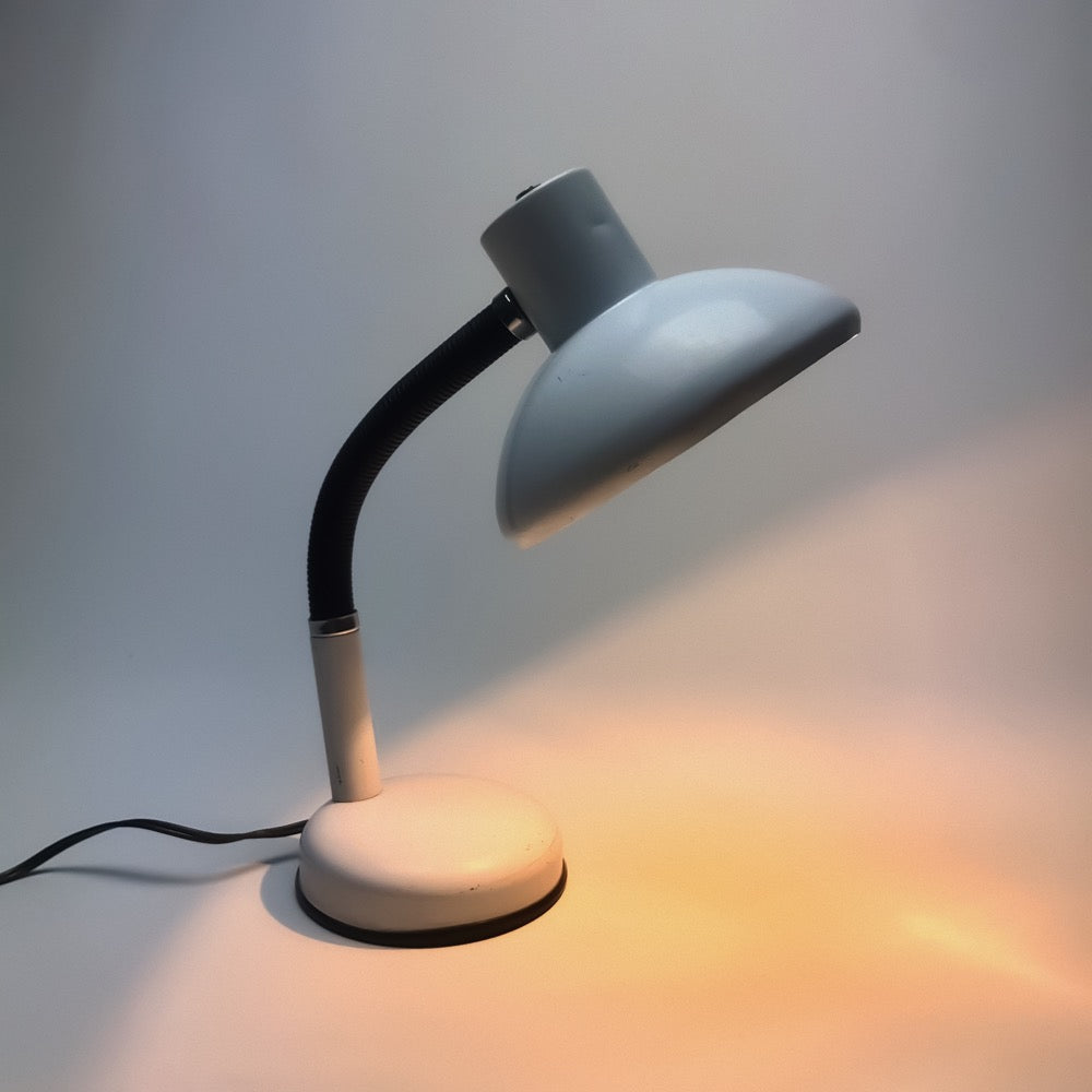 Lampe de bureau blanche italienne des années 70/80