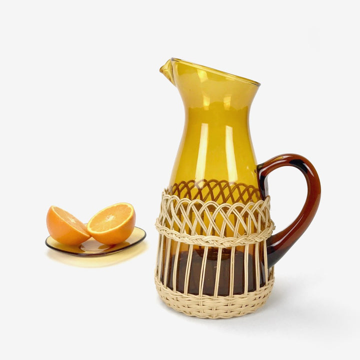 Carafe verre osier