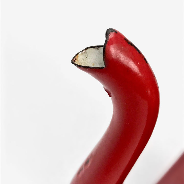 Cafetière émaillée rouge rétro