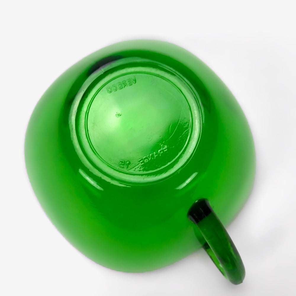 Tasses et soucoupes Vereco vert émeraude