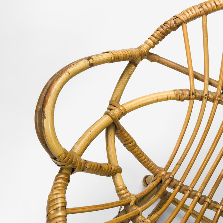 Fauteuil corbeille en rotin pour enfants