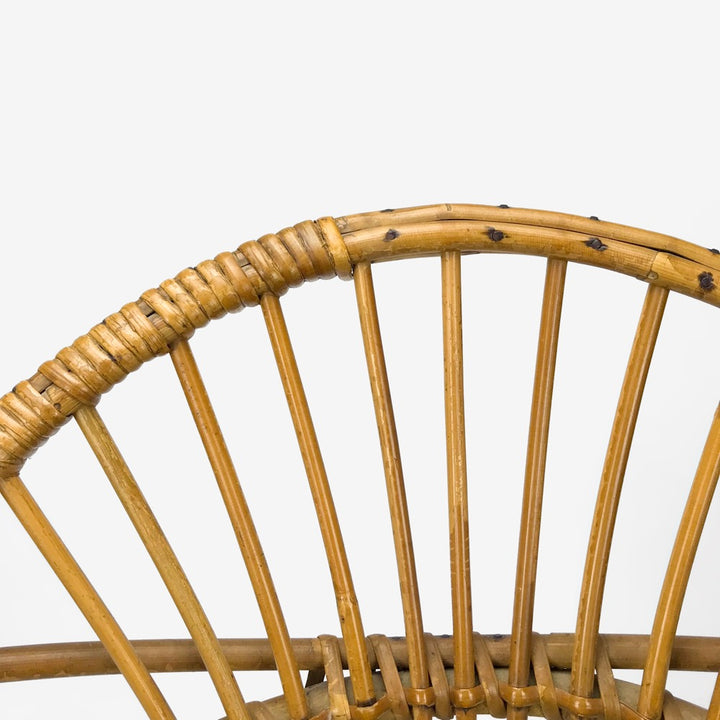 Fauteuil corbeille en rotin pour enfants
