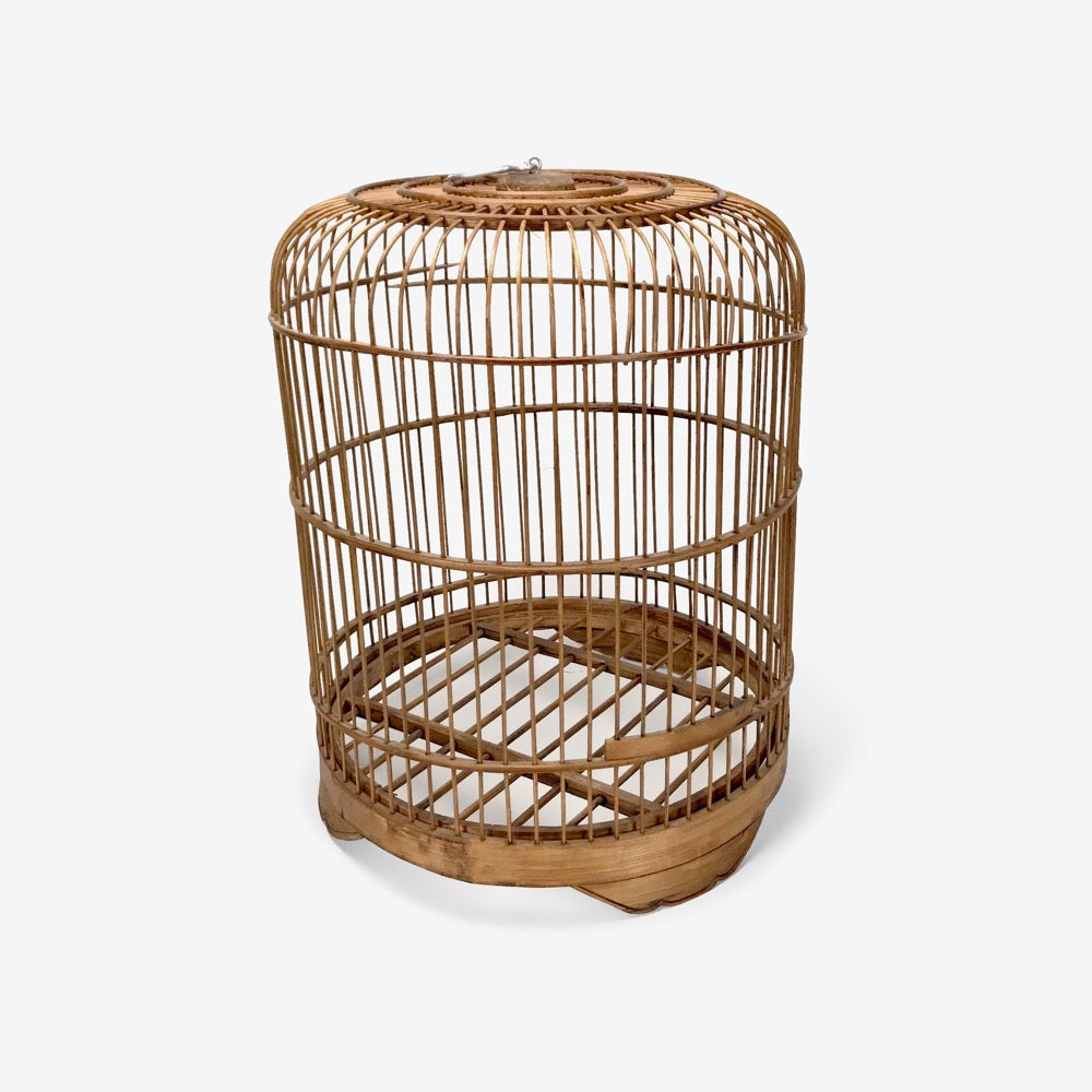 Cage à oiseaux en bambou