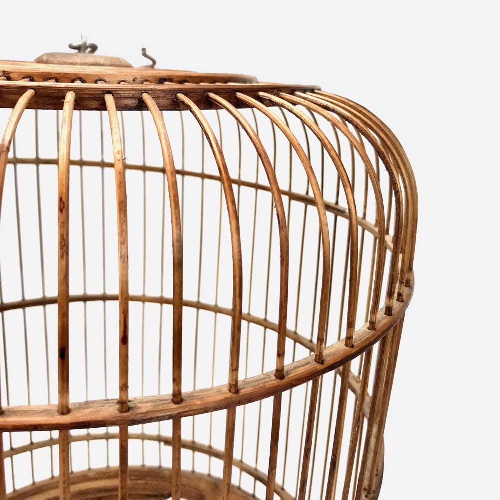 Cage à oiseaux en bambou