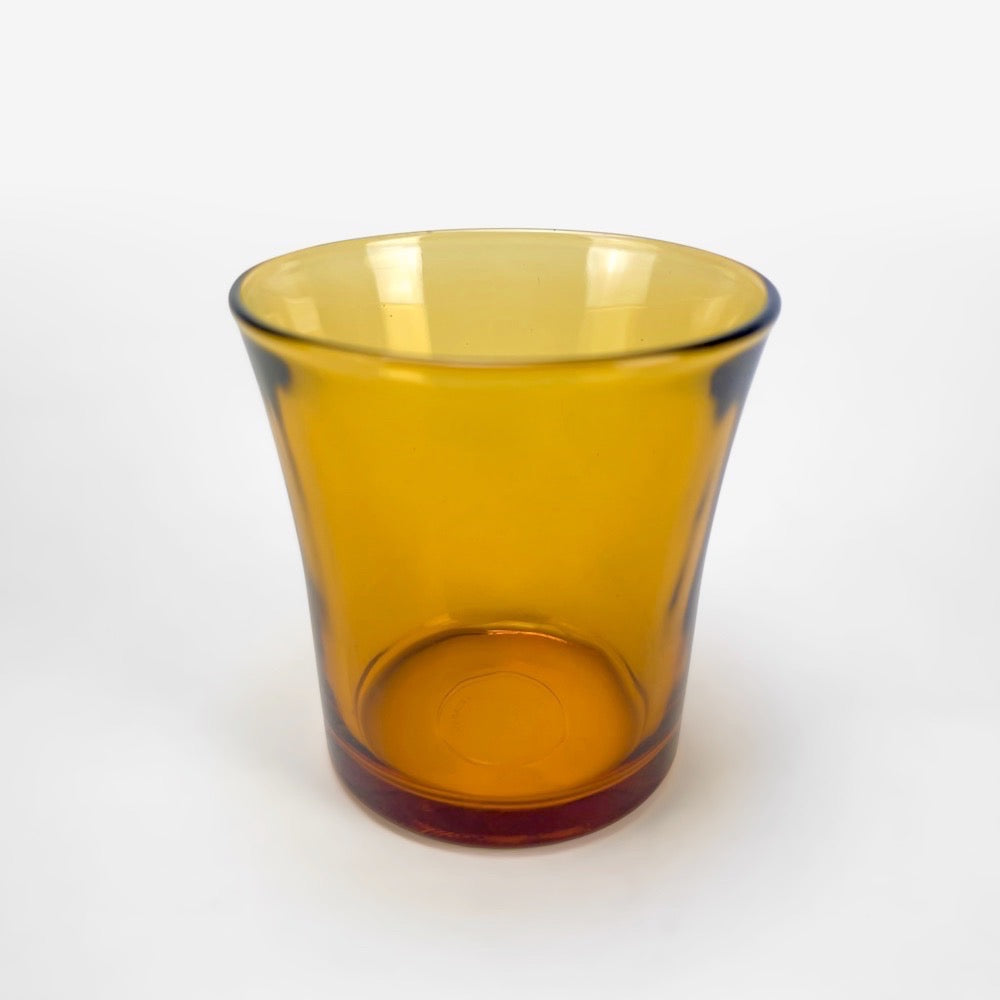 8 verres à vin Duralex couleur ambrée années 70