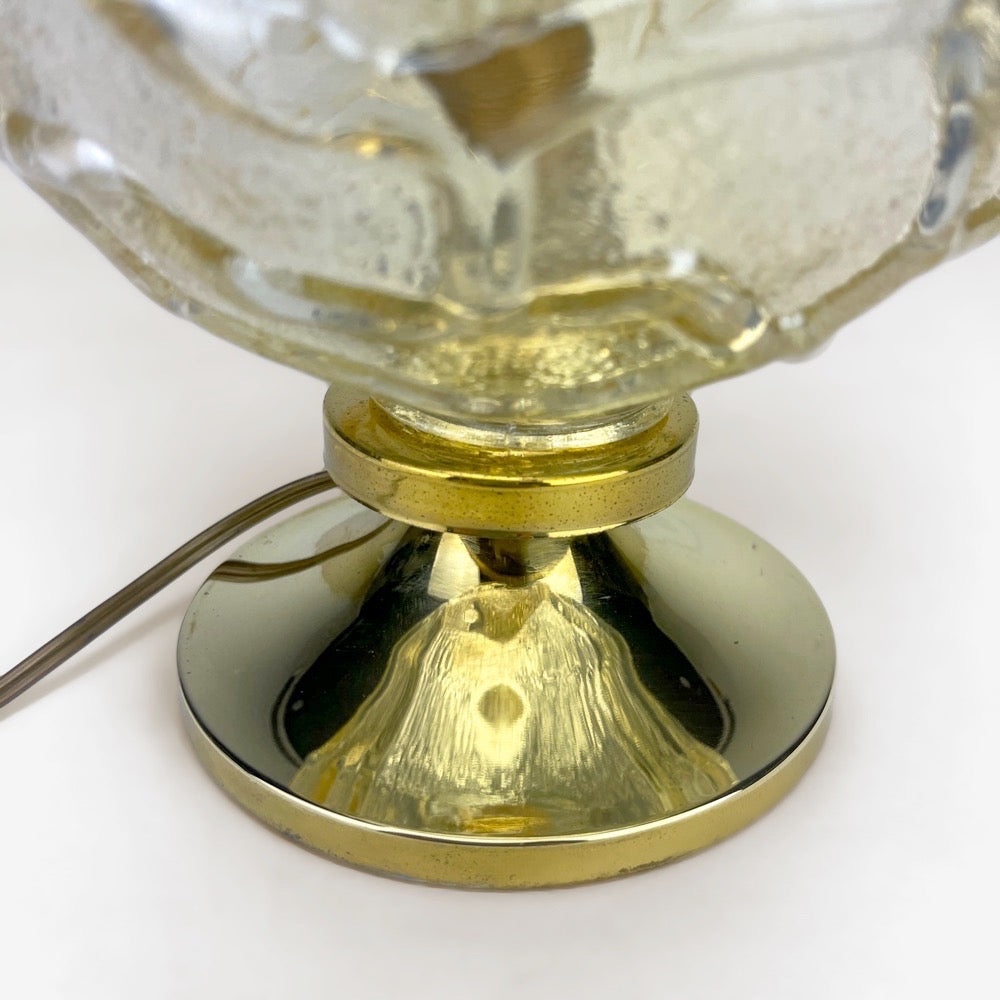 Lampe globe verre et laiton Wortmann & Filz années 60