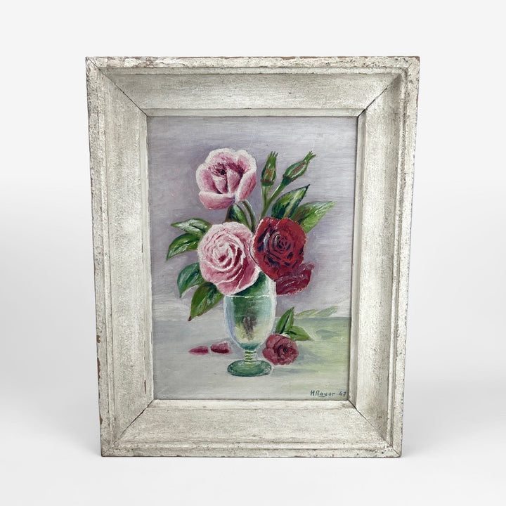 Nature morte bouquet de rose 1947