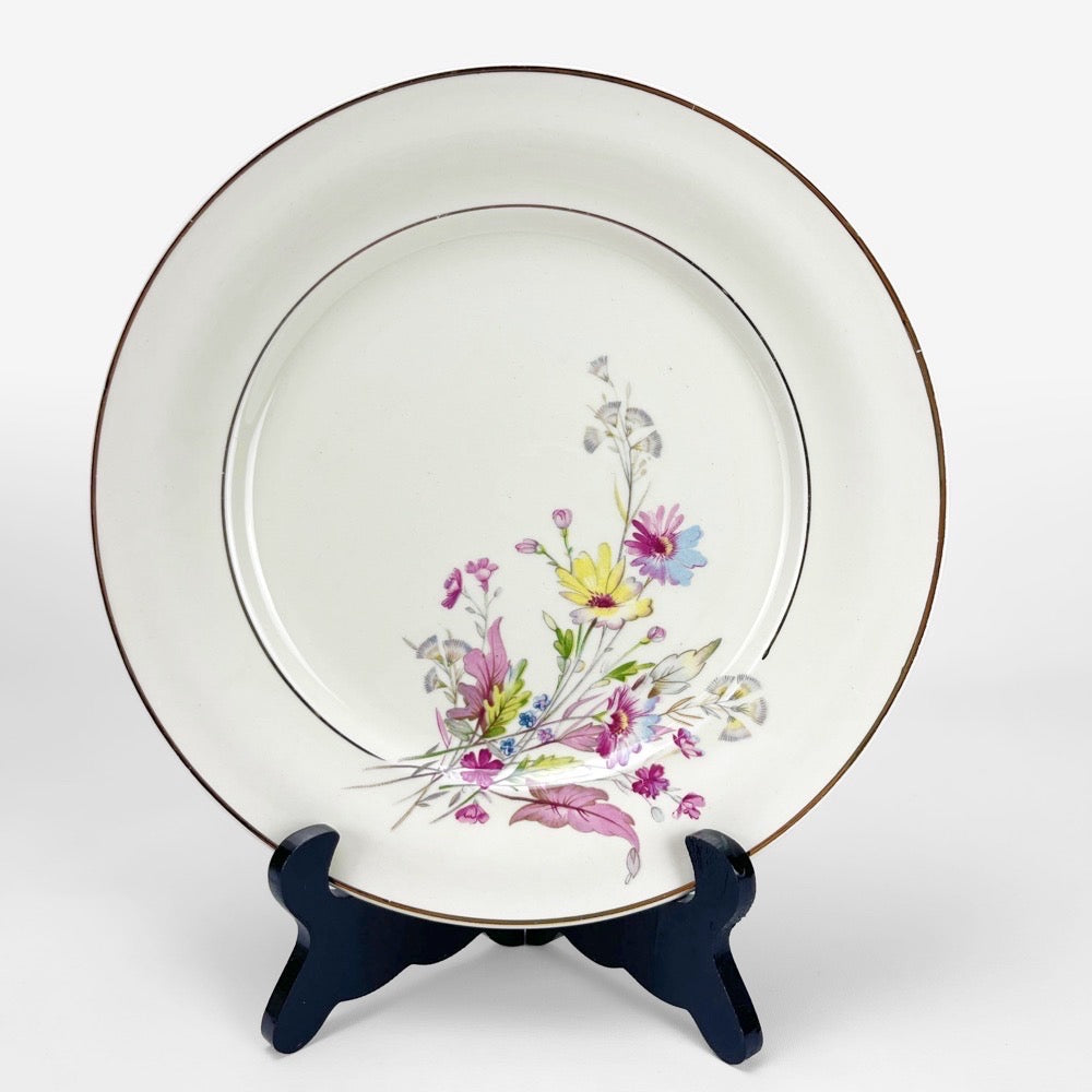 8 assiettes plates Céranord Saint Amand modèle Fanny