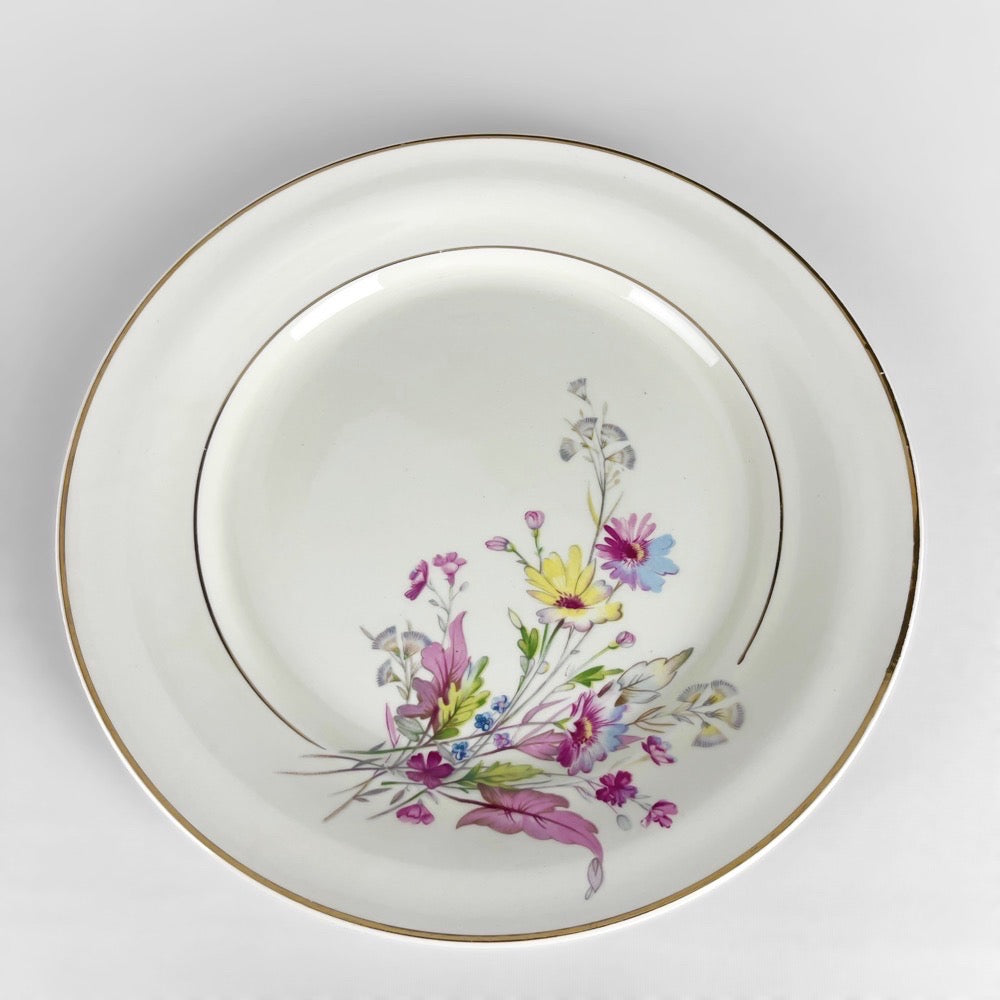 8 assiettes plates Céranord Saint Amand modèle Fanny